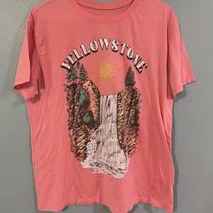 Pink Yellowstone Graphic T-Shirt